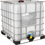 275 Gallon IBC Tote, Rebottled, UN Rated, 2" Camlock Valve, Composite/Steel Pallet