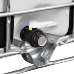 330 Gallon IBC Tote, Rebottled, UN Rated, 2" Camlock Valve, Various Pallet Styles - Image 4