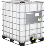330 Gallon IBC Tote, New, UN Rated, 2" NPT Valve, Composite Pallet