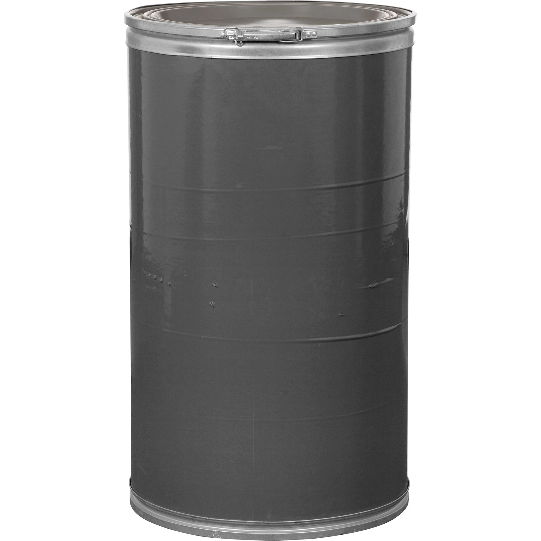 51 55 Gallon Fiber Drum, Reconditioned, Mixed Colors w/Various Covers - Image 1