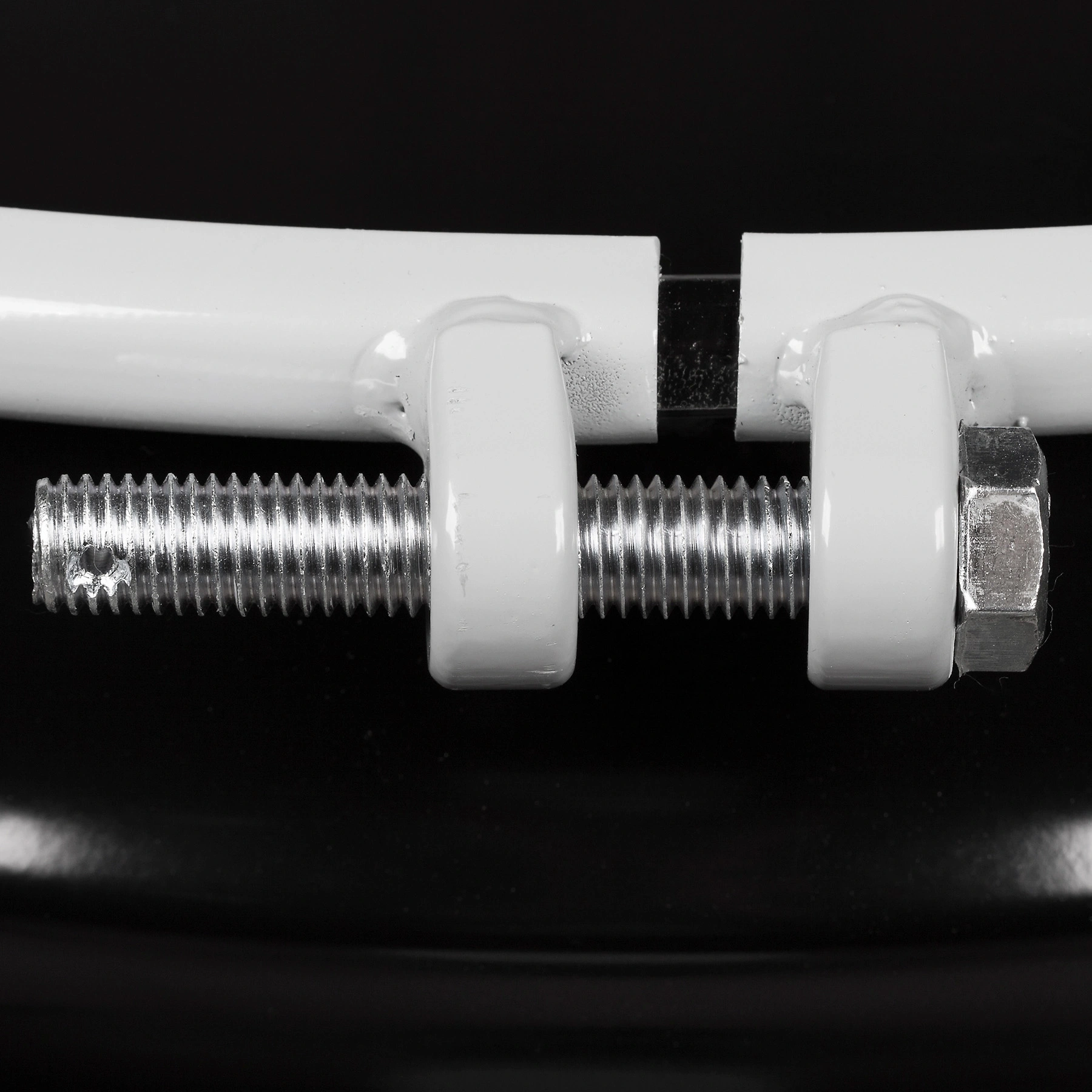 55 Gallon Steel Drum, Black, UN Rated, Unlined, 20GA, Cover w/Bolt Ring, 2" & 3/4" Fittings - Image 4