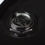 55 Gallon Steel Drum, Black, UN Rated, Unlined, 20GA, Cover w/Bolt Ring, 2" & 3/4" Fittings - Image 5