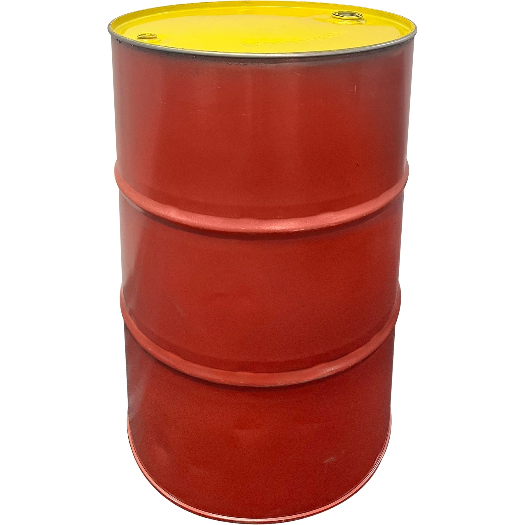 55gal-red-yellow-tight-head-steel-drum_reconditioned_2in-and-0.75in-fittings_unlined_26wry4_1 55 Gallon Red/Yellow Tight Head Steel Drum, Reconditioned, 2" & 3/4" Fittings, Unlined - Image 1