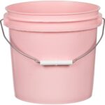 2 Gallon Pink Plastic Pail with Metal Handle (P4 Series)