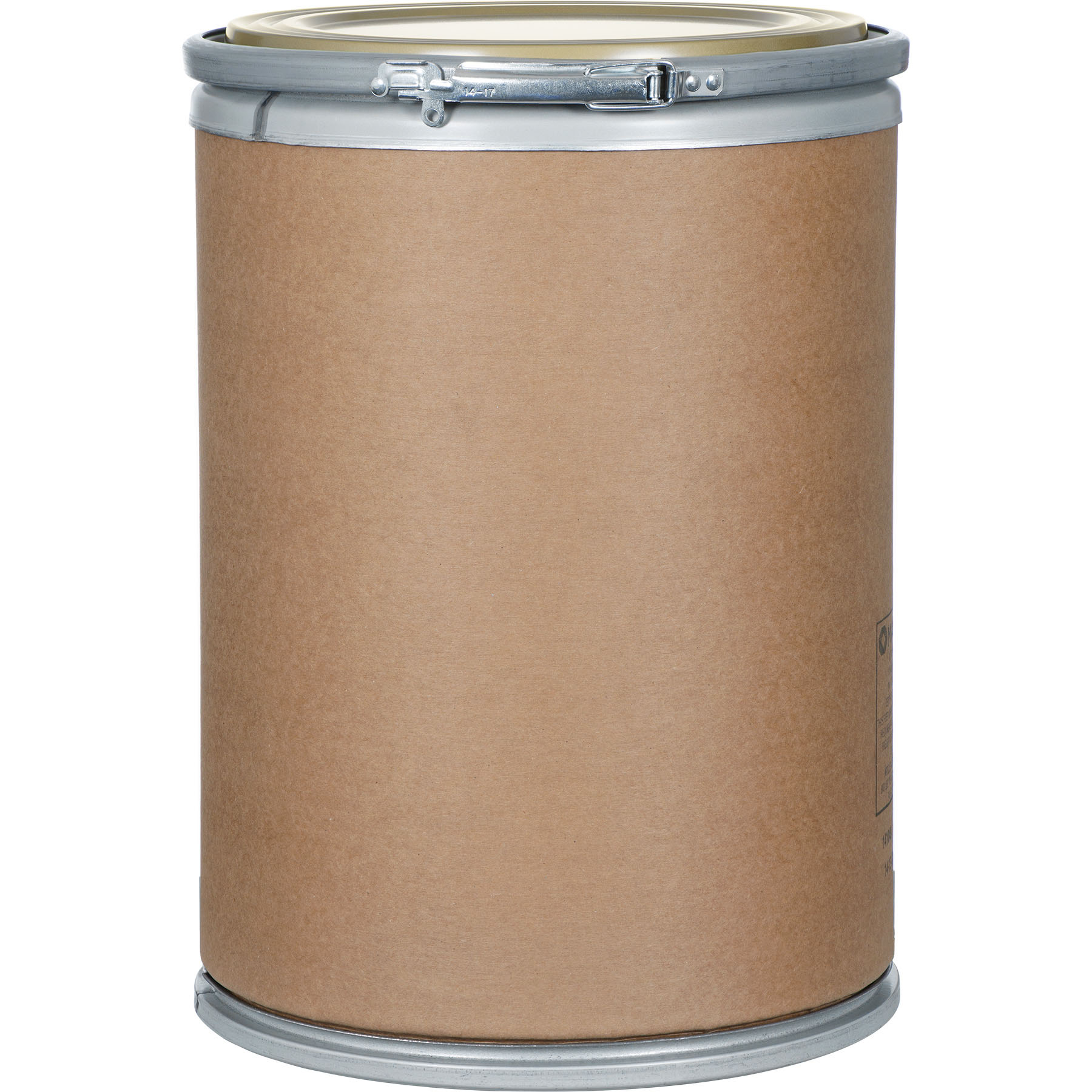 G1 13 Gallon Fiber Drum, Steel Cover w/Lever Lock Ring - Image 1