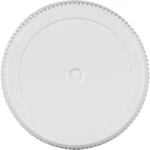 28mm 28-400 White Ribbed (Matte Top) Plastic Cap w/HIS for HDPE - Image 3