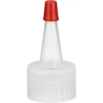 24mm 24-410 Natural Spout Cap with Red Sealer Tip
