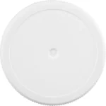 38mm 38-400 White Ribbed (Matte Top) Plastic Cap w/Foam Liner (3-ply) - Image 3